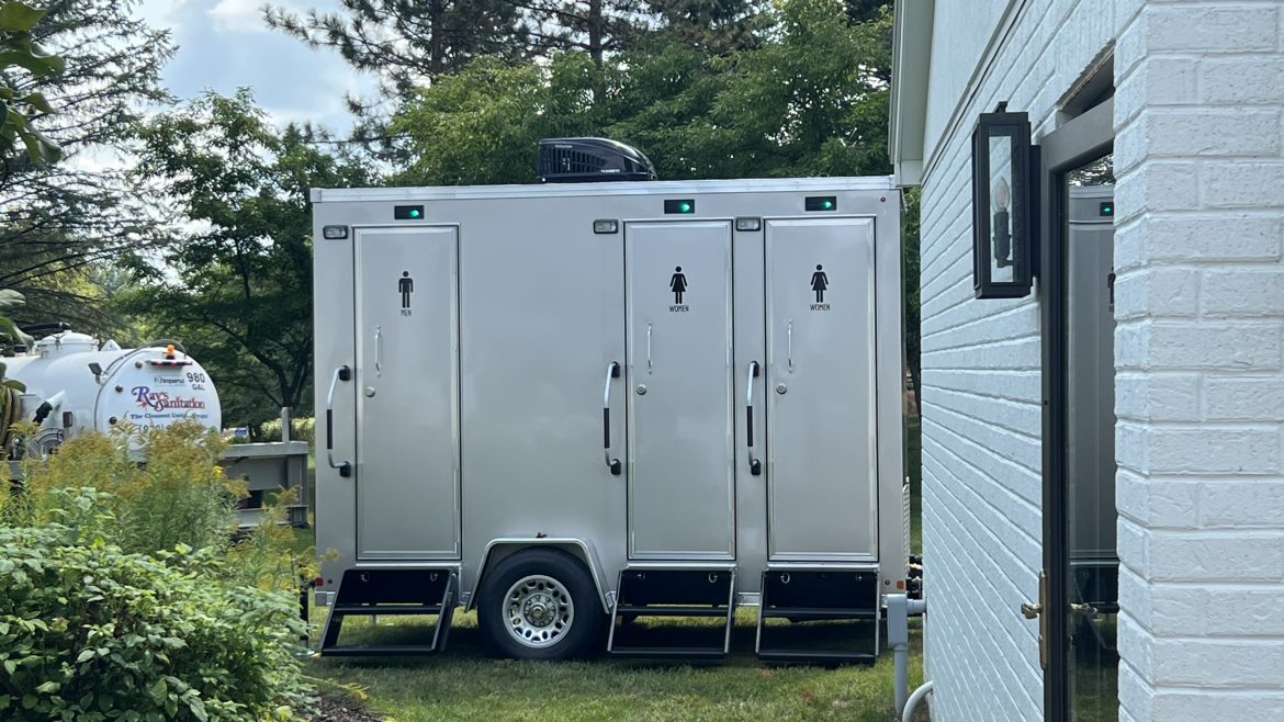 Mobile Restroom Trailers Rays Sanitation Oshkosh, WI Porta Potty